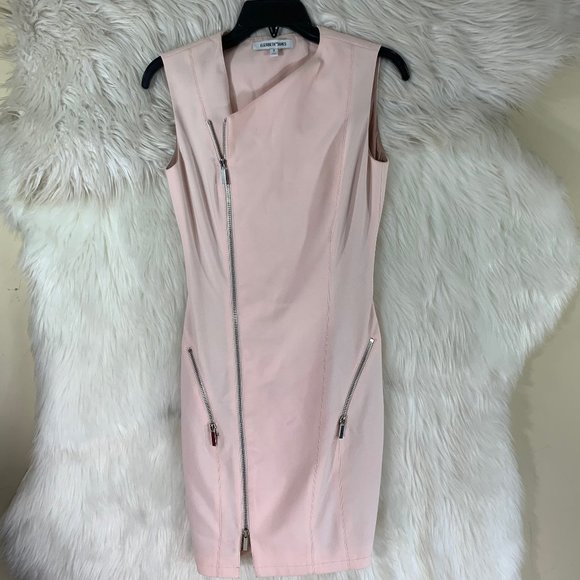 Elizabeth and James Dresses & Skirts - Elizabeth and James Blush Pink Moto Zipper Dress 2